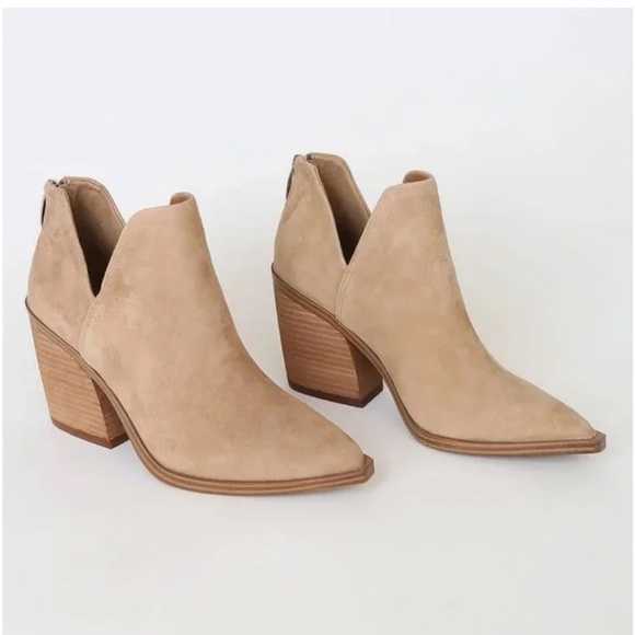 Steve Madden Shoes - Steve Madden Camryn Suede Leather Zip Up Pointed
Western Bootie